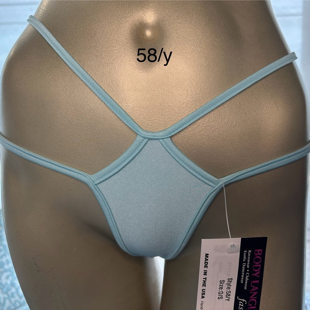 Body Language-Strappy Thong 58/y-One Size-NWT-LOTS OF COLORS!
